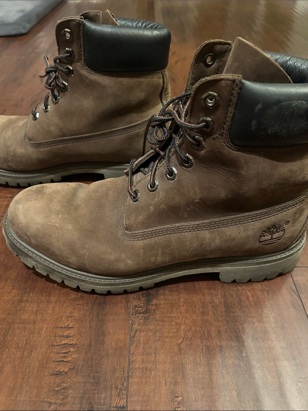 Timberland Men's Brown Suede Lace-Up Work Boots